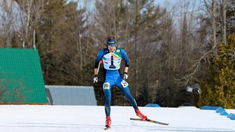 Umeåsonen och landslagsåkaren Erik Blomgren, Umeå OK, tävlar under SM- och världscuptävlingarna i skidorientering i Vindeln, 21 - 26 februari. Foto Mårten Lång/Skogssport.