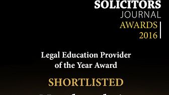 Law School shortlisted for Legal Education Provider of the Year