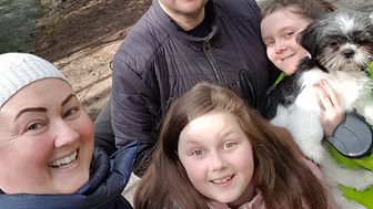 Pictured is Portadown stroke survivor Willie Mclean enjoying a forest walk with his family.www.stroke.org.uk/livedexperience This World Stroke Day, the Stroke Association published new findings(i) that show thousands of stroke survivors in Northern I