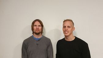 Två av Meritums fem medgrundare, Magnus Bostedt och Nils Lundberg.