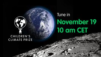 Tune in November 19 at 10.00 CET for the Children's Climate Prize 2021