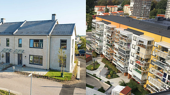 Två av Sveriges tio bästa bostadsprojekt! Brf Solkatten i Lund och Bonum Brf Rosenrot i Mölndal.