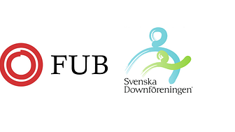 FUB:s och Svenska Downföreningens logotyper