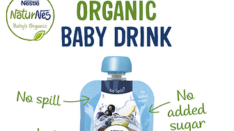 NaturNes Baby's organiske frugt-infusion drikke fås i tre kombinationer med forskellige frugtingredienser og delikat smag: Frugter fra haven, skovbær og tropiske frugter.