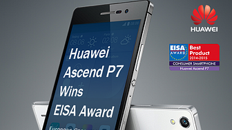 Huawei Ascend P7 utsedd till  'European Consumer Smartphone 2014–2015'