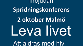 Välkommen till kostnadsfri konferens om hiv & åldrande, 2 oktober!