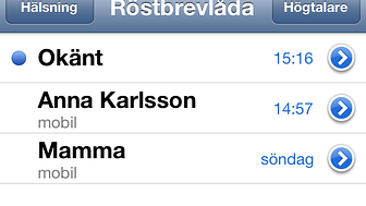 3 först i Sverige med Apple Visual Voicemail