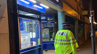 Officer carrying out high visibility patrols