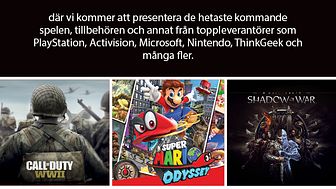 Följ med på en exklusiv förhandsvisning av kommande spel på GameStopExpo17 på Kistamässan.