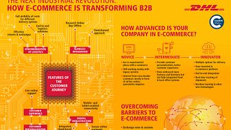Der er et kæmpe potentiale i B2B e-handel. Infografikken kan bl.a. give en pejling på, hvor god en virksomhed er til B2B e-handel.