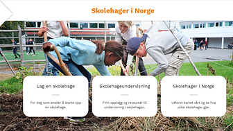 Skolehager i Norge - ny nettside 