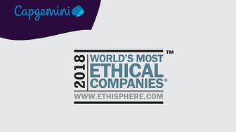 Capgemini utnämnd till ett av 2018 World’s Most Ethical Companies® av the Ethisphere Institute för sjätte året i rad
