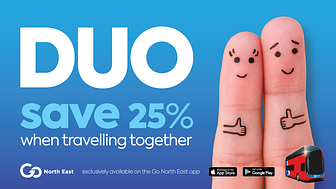 DUO – save 25% when you travel together