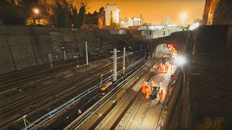 Network Rail will modernise tracks between Kentish Town and St Pancras over the Christmas and New Year period