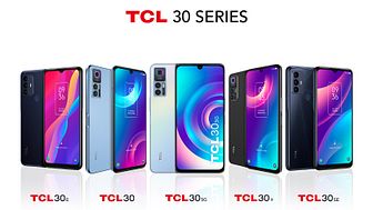 TCL lanserar fem smartphones i TCL 30-serien på Mobile World Congress