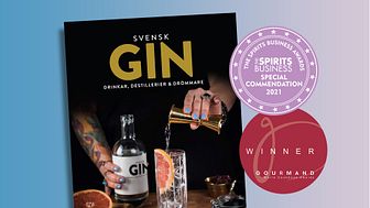 Svensk Gin – Drinkar, destillerier & drömmare dubbelt prisad i Gourmand Awards