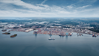 The Port of Gothenburg will undergo a digital transformation which will have effects on all aspects of port activities. Photo: Gothenburg Port Authority.