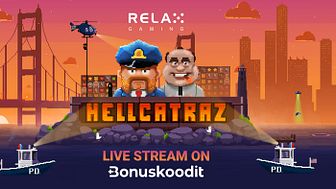 Bonuskoodit.com osallistuu Relax Gaming -pelistudion uusimman Hellcatraz-pelin julkaisuun