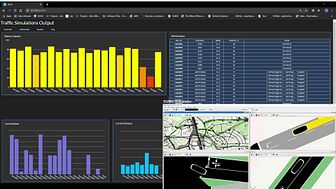 Simulation of how a fleet of vehicles are monitored.