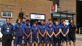 Luton Town Apprentices have been given free travel passes by Govia Thameslink Railway