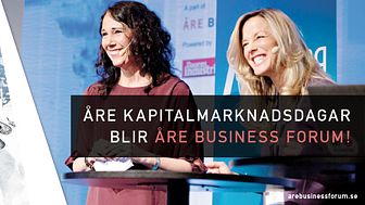 ​Åre Kapitalmarknadsdagar blir Åre Business Forum