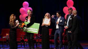 Förra årets vinnare på Startup of the Year, Word Diagnostics från region Syd, på Venture Cups Sverigefinal 2018. Foto: Victor Ackerheim