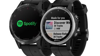 Die Spotify Connect IQ App ermöglicht eine intuitive Nutzung der Musikfunktion auf Garmin Wearables.   
