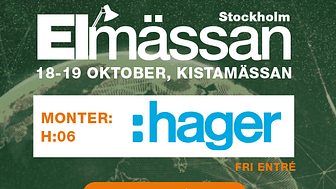 Hager på easyfair Elmässa i Kista, 18-19 oktober