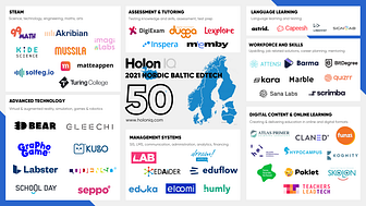 Av over 1500 vurderte organisasjoner havner Skolon på HolonIQ:s liste over de 50 mest innovative edtech-selskapene i Norden og Baltikum, der Finland, Sverige, Norge, Island, Danmark, Estland, Latvia og Litauen inngår.