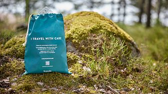 Gjenbrukbare avfallsposer vil være tilgjengelig på Scandics familiehoteller i Norge i sommer. Foto: Scandic Hotels