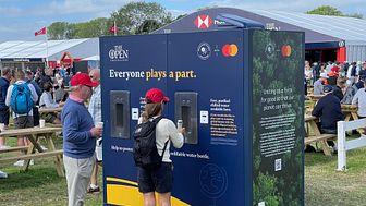 Bluewater refill stations helped the British Open Golf tournament halt the sale of all single use plastic bottles since 2019