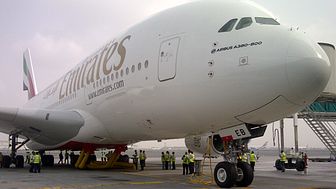 Cavotec in-ground utility systems support the servicing of an A380 superjumbo. 
