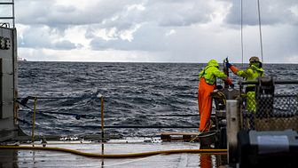 Akvaplan-niva på offshore tokt 2021 (Foto: Rosalyn Fredriksen/Akvaplan-niva)