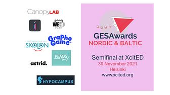 Eight Nordic-Baltic Edtech semifinalists in the Global Edtech Startup Awards