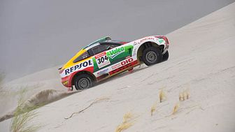 Ett ovanligt slut för Mitsubishi i årets Dakar rally