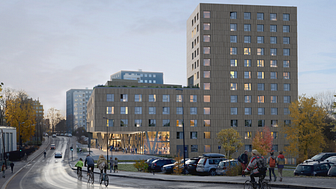 Studentboligene i Blindernveien 6 er plassert midt i innovasjonsområdet Oslo Science City.