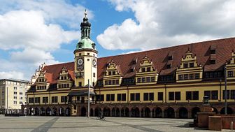 Altes Rathaus und menschenleerer Markt in Leipzig - Foto: Andreas Schmidt