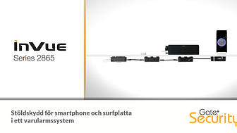 InVue Series 2865 - Varularm för surfplatta och smartphone i ett system