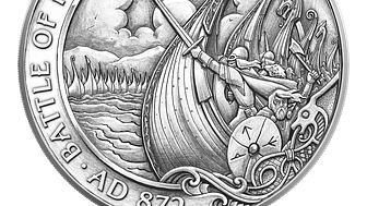Norsk illustratør fikk prestisjeoppdrag: Den norske vikingkolonien Isle of Man hedrer Slaget ved Hafrsfjord
