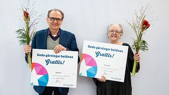 Samuel och Birgitta vann 500 000 på skraplotter från Miljonlotteriet.