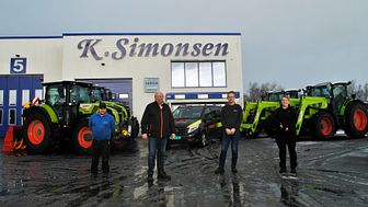 Teamet hos K. Simonsen Storbilsenter ser fram til å starte som Norwegian Agro-forhandler, med distrikt fra nordlige deler av Nordland til den sørlige delen av Troms og Finnmark (Foto: With A Kick)