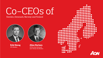 Erik Skoog, CFO, Nordics and Allan Karlsen, CEO for Aon Denmark and COO for the Nordics