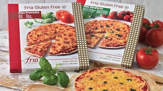 Fria lanseeraa gluteenittomia, maidottomia ja laktoosittomia pizzauutuuksia