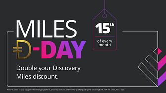 Discovery Miles Đ-Day bigger than Black Friday