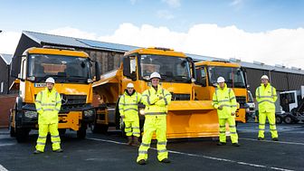 Winter’s arrived – our teams head out on their first grit of the year