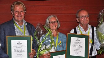 Riksförbundet Svensk Trädgård delar årligen ut Kungliga Patriotiska Sällskapets medaljer ”för förtjänster om trädgårdsodling och biodling”.