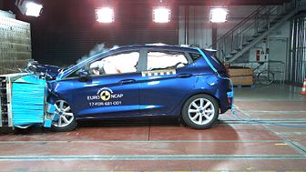 The 2017 Ford Fiesta scores Five Euro NCAP Stars for safety