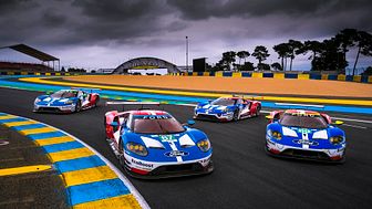 Vozy Ford GT na letošním závodě 24 hodin Le Mans