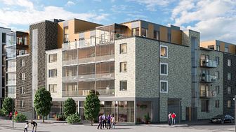 Klart för byggstart av nya seniorbostäder i Bonum Brf Blåregnet! Hälften av de 46  lägenheterna är redan sålda.