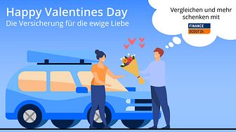 FinanceScout24-Umfrage: Wie viel Geld geben Verliebte am Valentinstag 2022 aus?